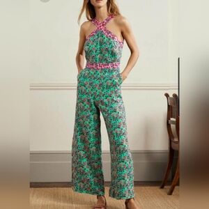 Boden Crossover Linen Jumpsuit
